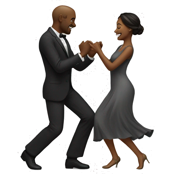 Husband and wife dancing  emoji