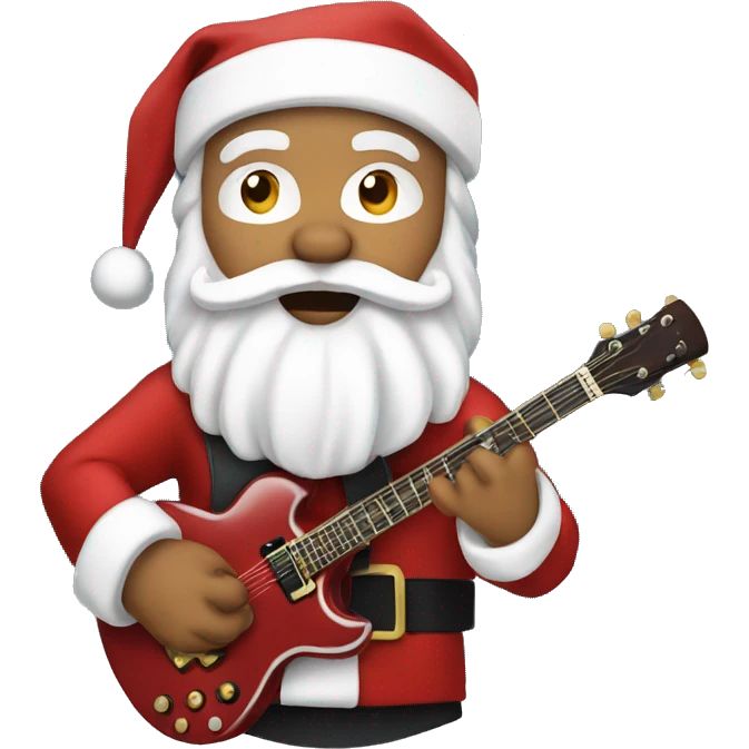 Rock Fan Santa Claus emoji