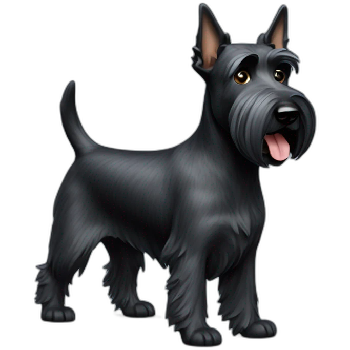 scottish-terrier-dog-walking emoji