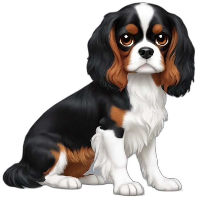 cavalier king charles black emoji