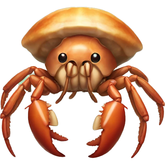 A hermit crab emoji