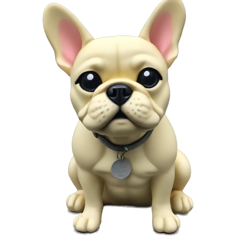 French bulldog statue  emoji