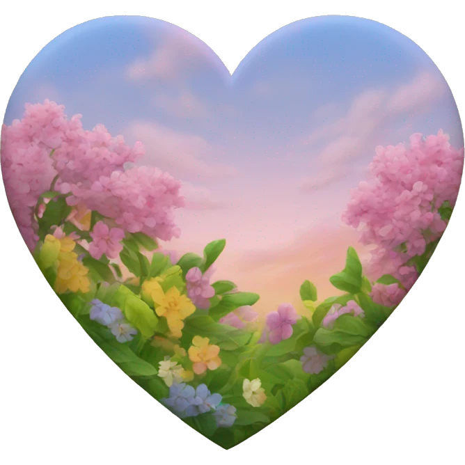 Heart of the spring colors  emoji