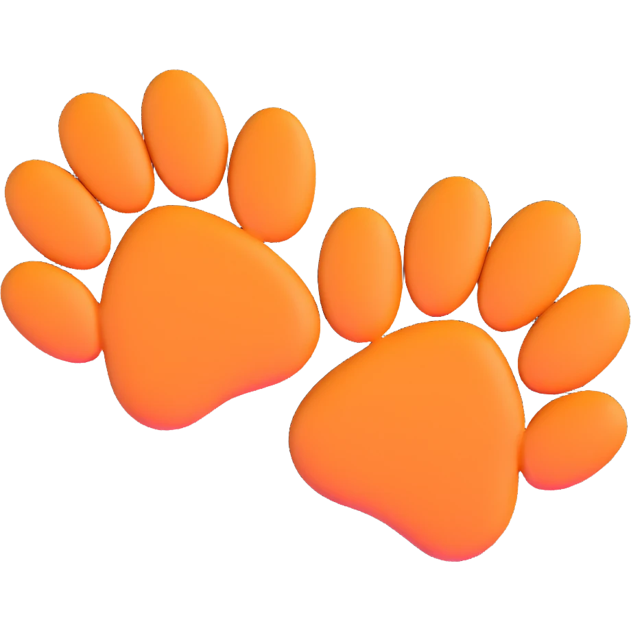 two puppy paws emoji