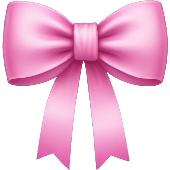 Pink bow emoji