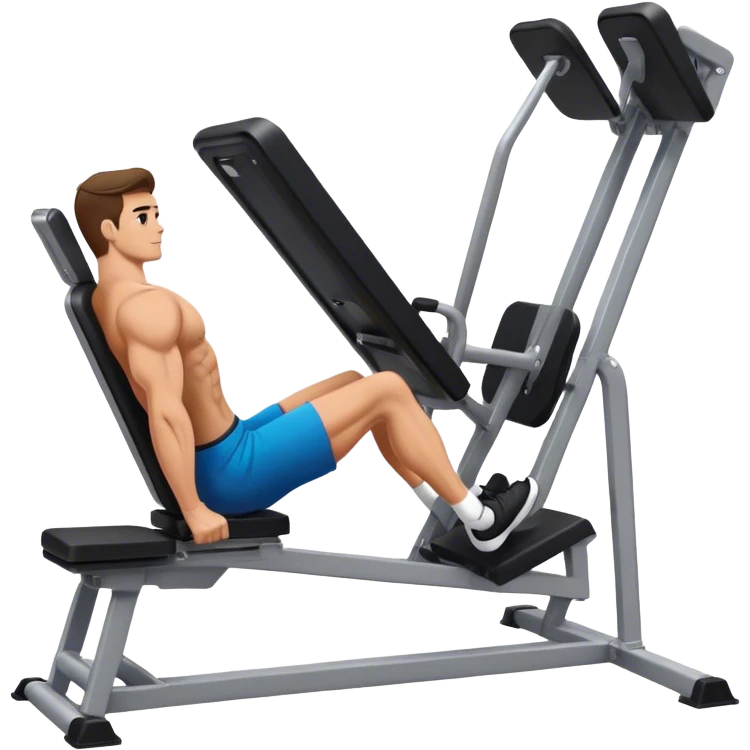 guy how to use a leg press machine emoji