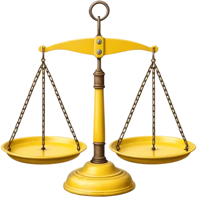 Hanging Balance Scale yellow  emoji