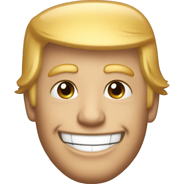 Donald Trump smiling emoji