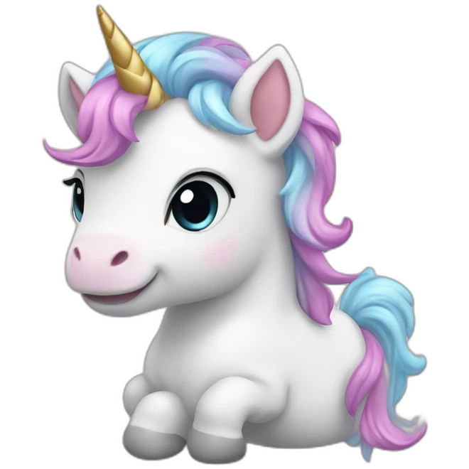 Cutebaby unicorn emoji