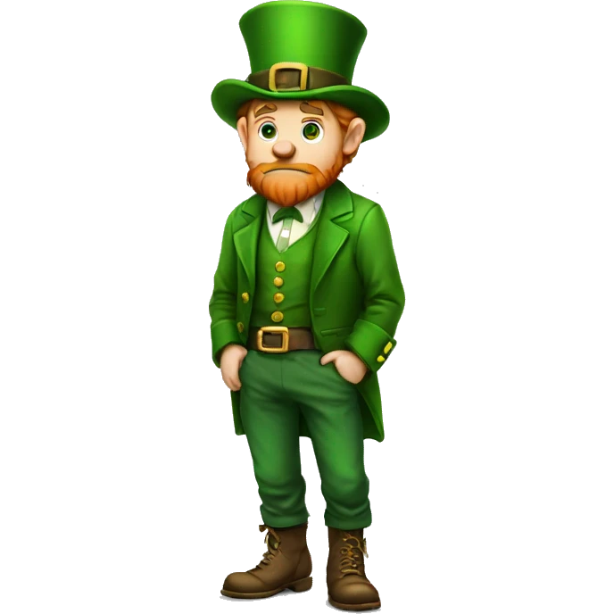  sad leprechaun with empty pockets emoji