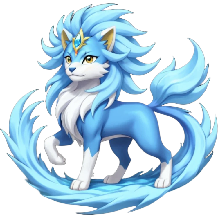 Luxray-Suicune-Solgaleo-fusion emoji