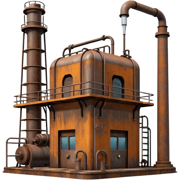 oil pumping station steel  emoji