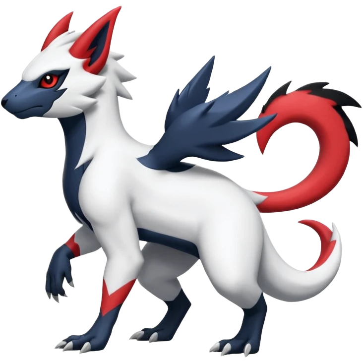 Absol-Salandit-Zangoose-Fusion (full body) emoji