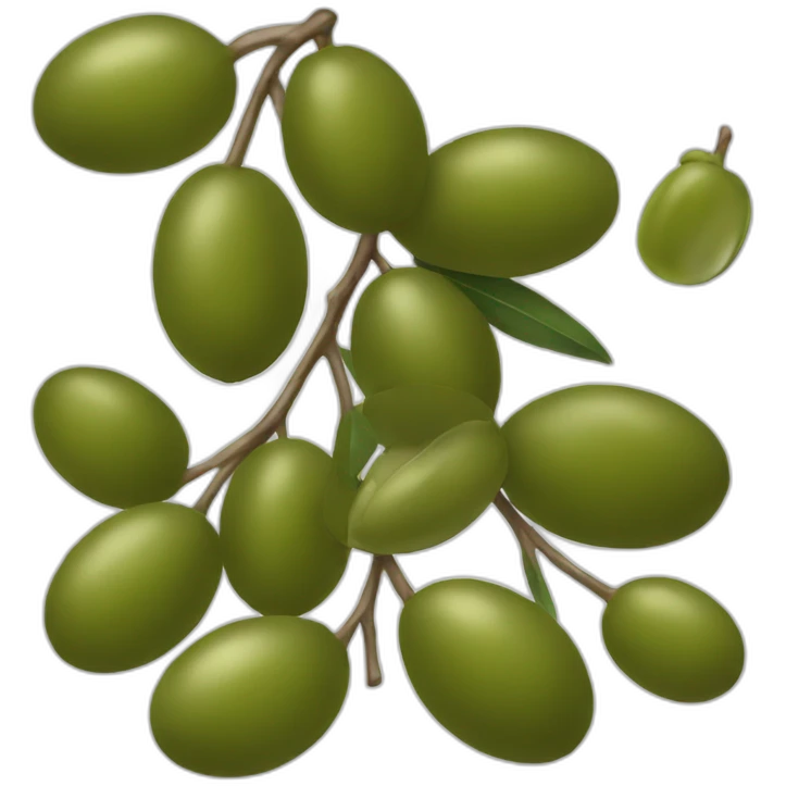 Rich olive emoji