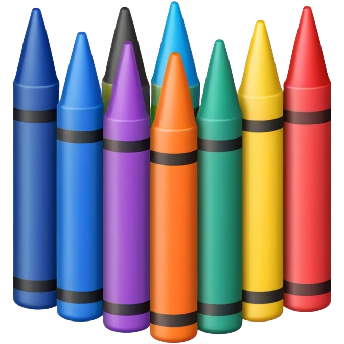 crayons emoji