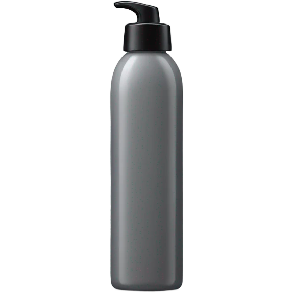 body wash in tall grey bottle that’s skinny in the middle only with black flip lid with body wash label on it  emoji