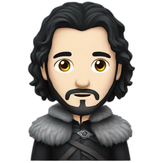 john snow from game of thrones emoji