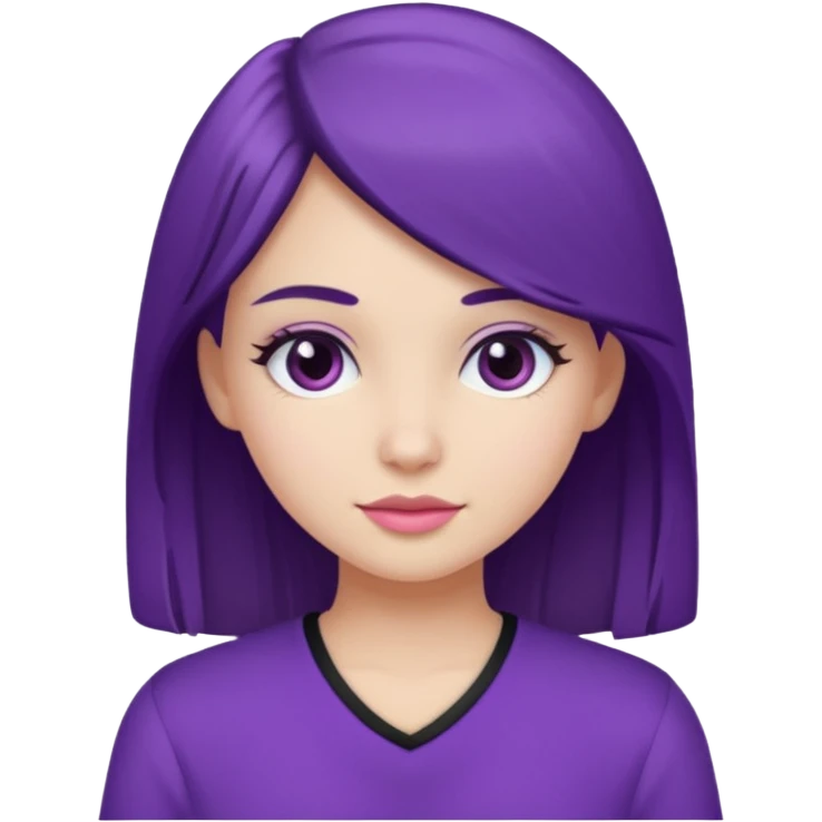 Girly girl morado emoji