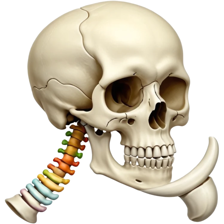 skull ribs humerus carpals femur tarsals  emoji