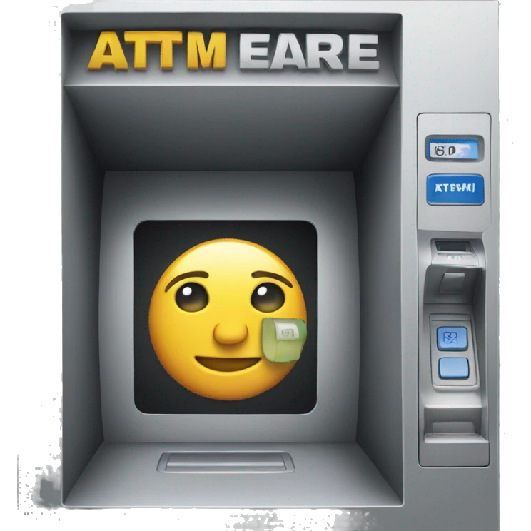 an ATM machine emoji