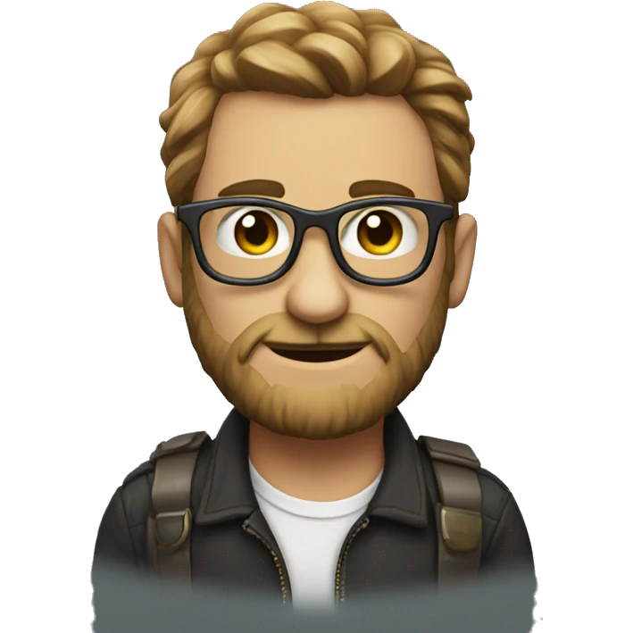LEON CON CARA DE ASCO, CON LENTES emoji