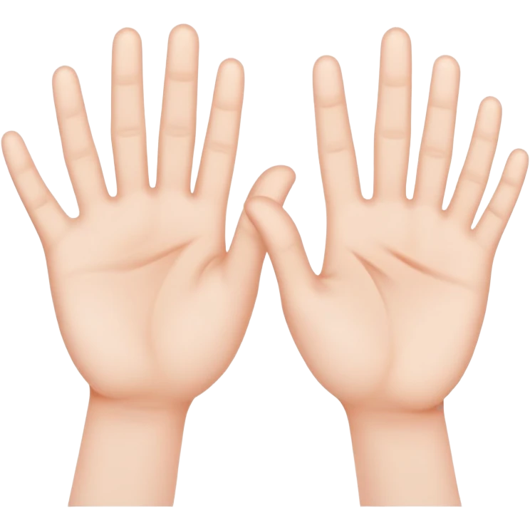 Empty hands emoji