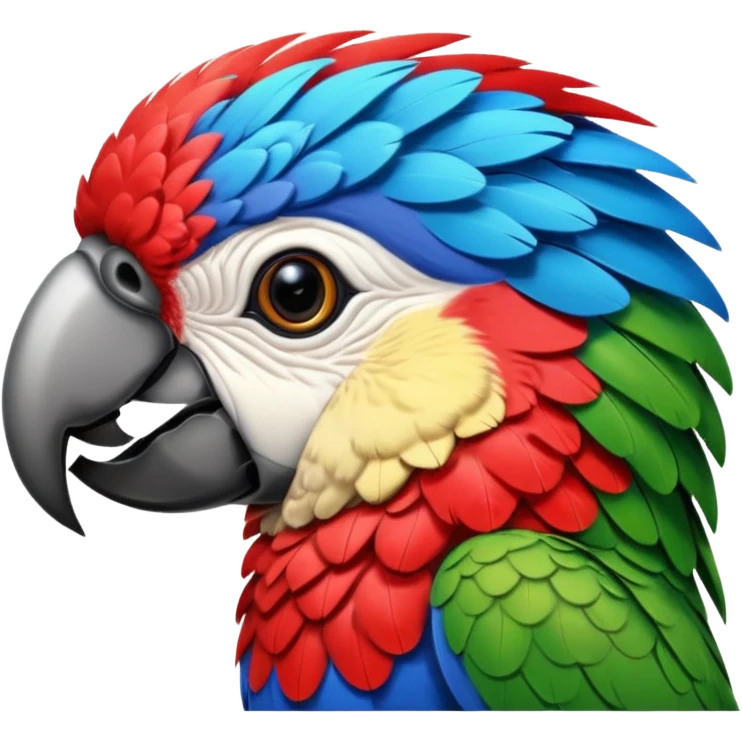 colorful parrot  emoji