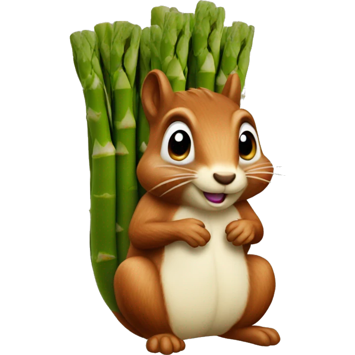 squirrel made of asparagus emoji