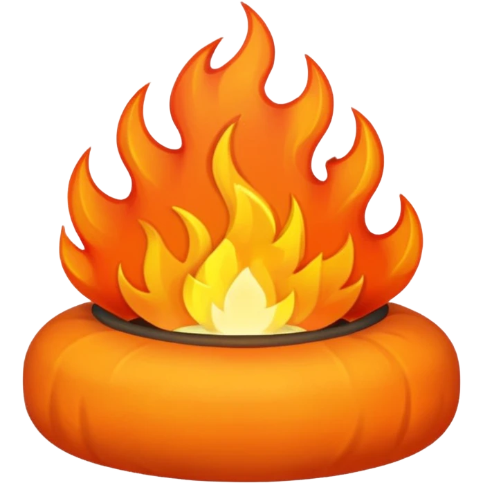 Cozy fire emoji