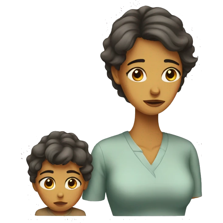 sad mother emoji