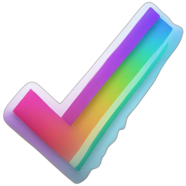 check mark that is colorful emoji