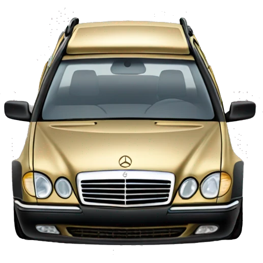2001 Mercedes e320 wagon gold car emoji