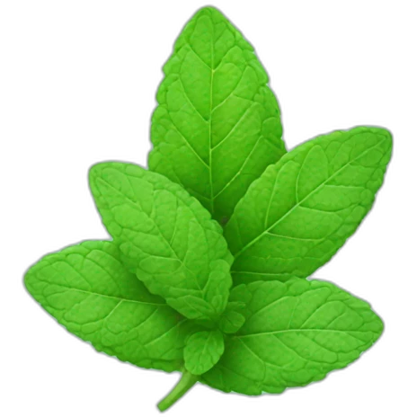mint leaf emoji