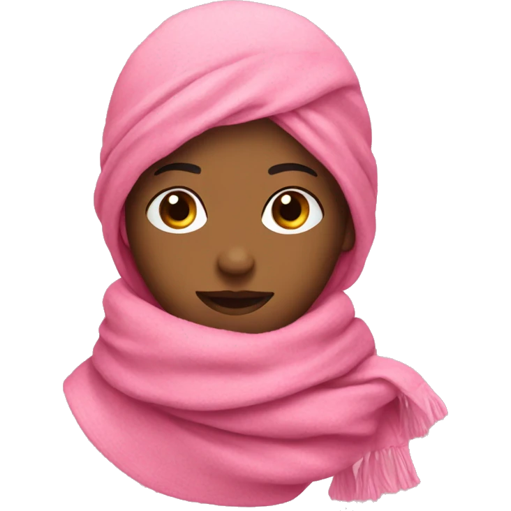 Pink scarf emoji