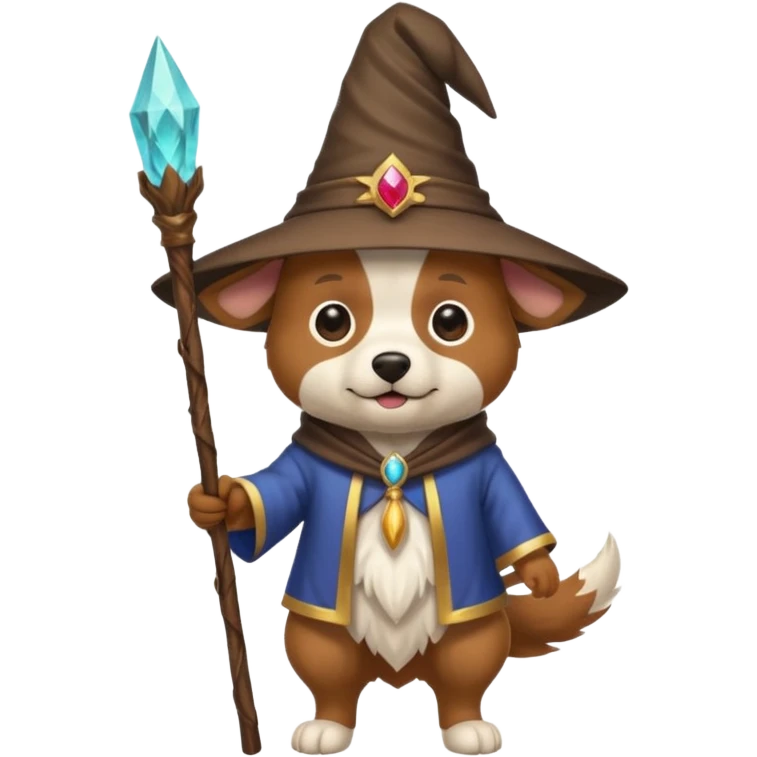 Dog wizard emoji