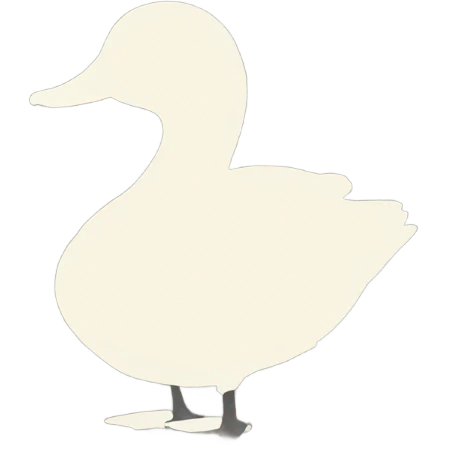 Duck silhouette  emoji