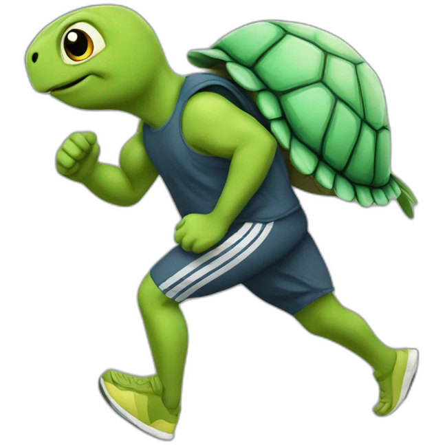 jogging turtle emoji