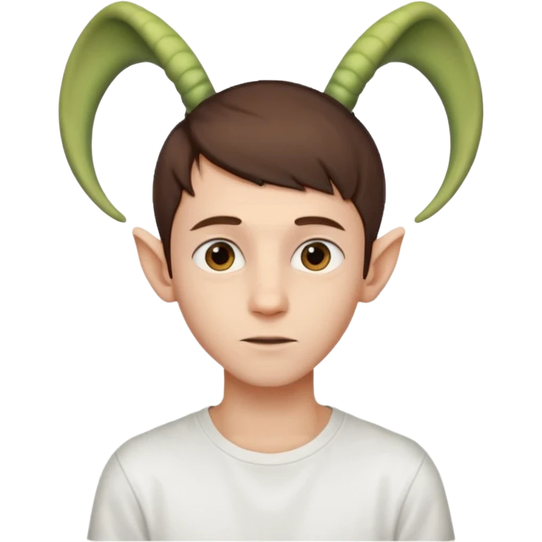 24 year old boy with long alien ears emoji