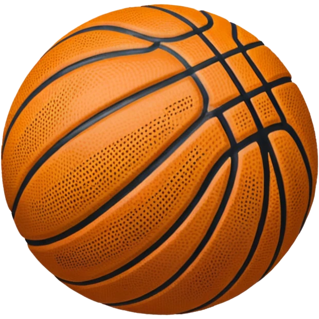 A black basketball emoji emoji