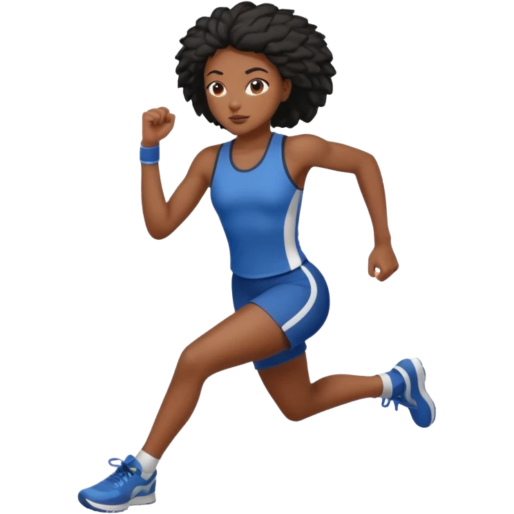 black girl doing a backflip emoji