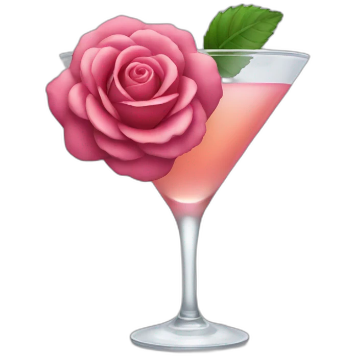 cocktail rose emoji