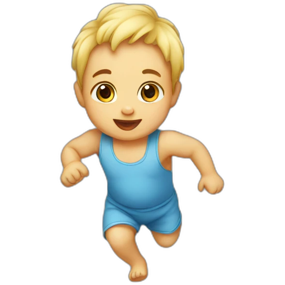 Baby running emoji