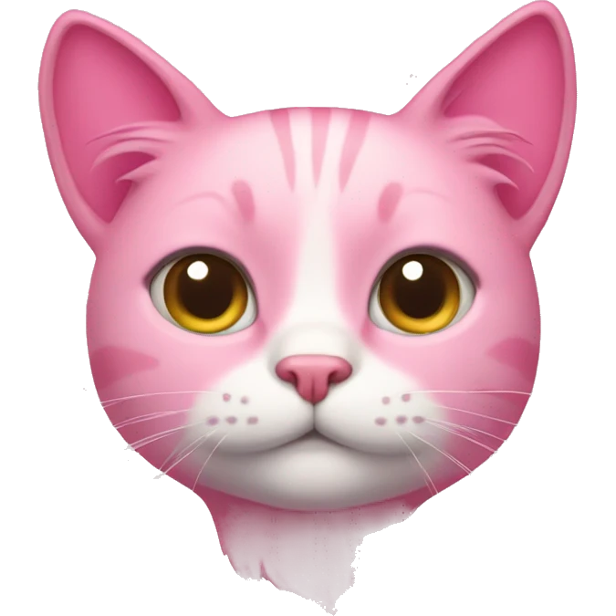 Pink cat emoji