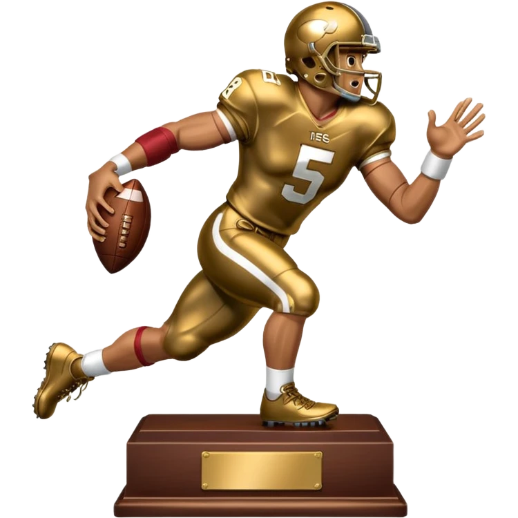 Heisman football trophy emoji
