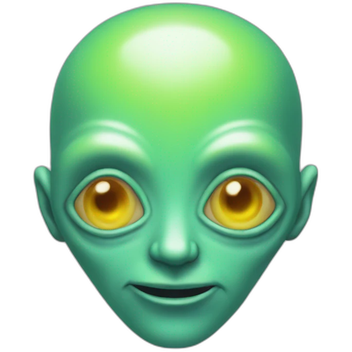 Alien trippy mode emoji