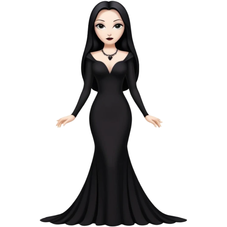 Morticia Addams sexy emoji