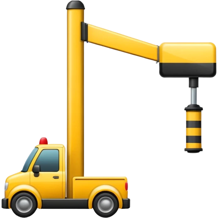 towing street icon, street pole emoji