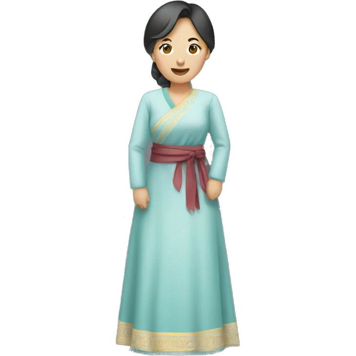 kazakh woman from head to waist emoji