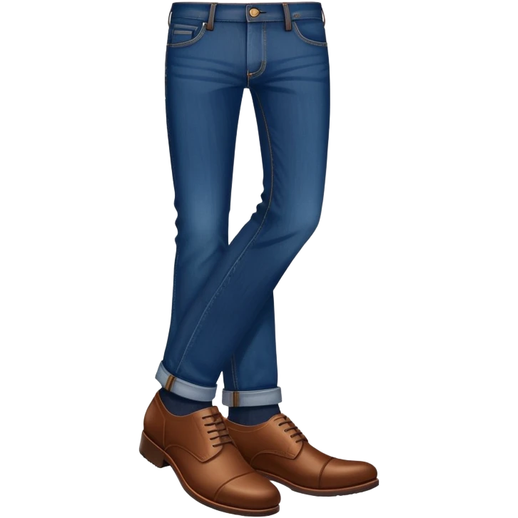 jeans and brown shoes emoji