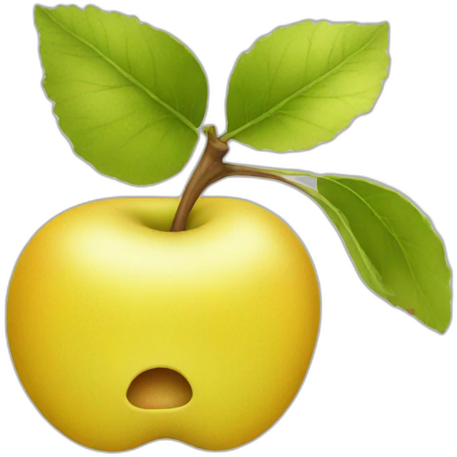 apple yellow emoji
